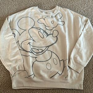 Disney XS cream sweatshirt
